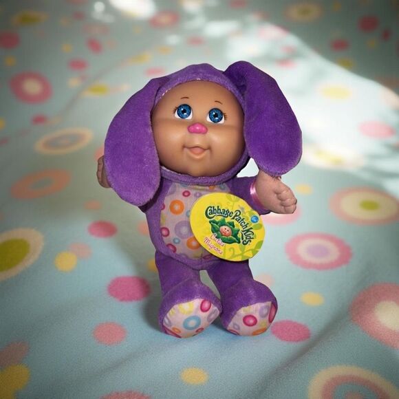 2012 NWT Easter Cabbage Patch Kids Cutie Purple Bunny - Picture 1 of 6